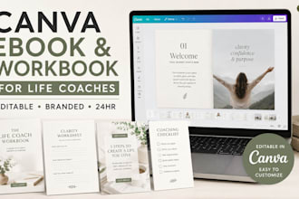 design canva ebook and workbook templates for coaches in 24 hours