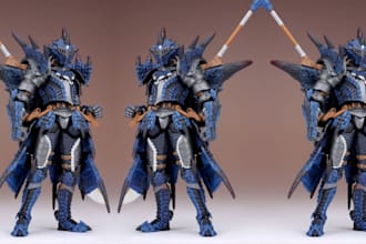 custom cosplay creation wearable cosplay armor game anime props design for con