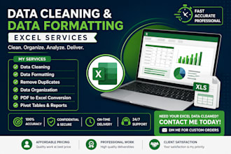 clean, format,merge,split excel data