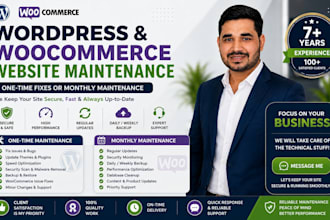 provide wordpress and woocommerce website maintenance and support