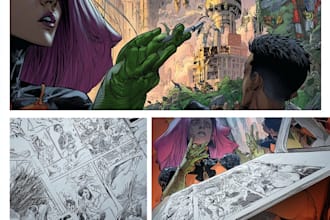 draw great manga  book pages for you