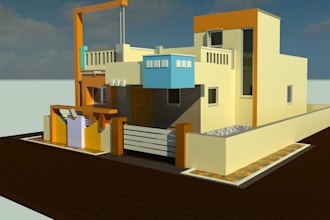 design 2d house plans, 3d exterior and excel work for you