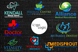 design health care, medical, dental, fitness logo