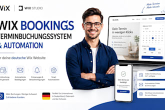 set up wix bookings, terminbuchung and automation for your german wix website