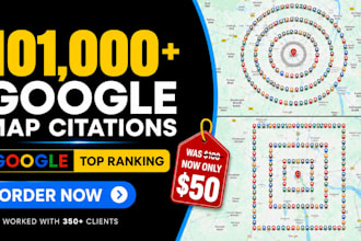 build 100k google maps citations for gmb ranking