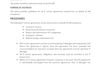 write professional business documentation and sops