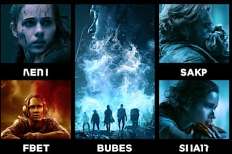 design professional movie or film poster