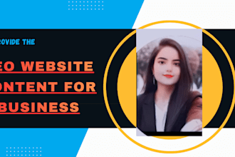write SEO website content for your business
