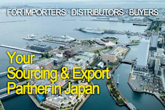 be your product sourcing agent and wholesale exporter in japan