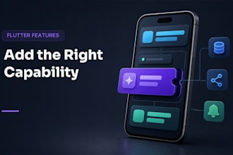add flutter app features and firebase or API integrations