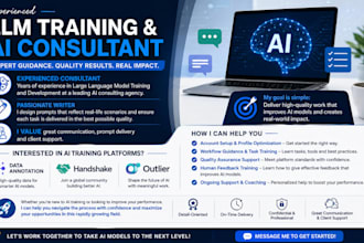 do design and ai training in outlier, and handshake account