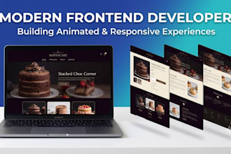 build a modern and animated frontend website