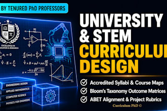 design accredited instructional curriculum, lesson plans, and course content