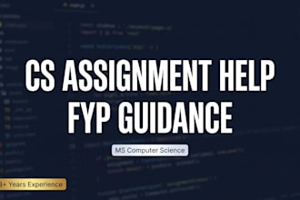 solve your cs assignments and guide your fyp