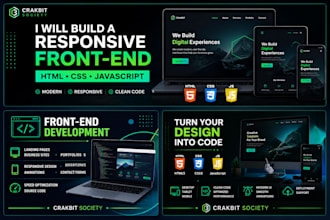 build a responsive frontend website