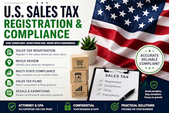handle US sales tax registration and compliance for your business