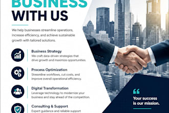design a professional business flyer or brochure