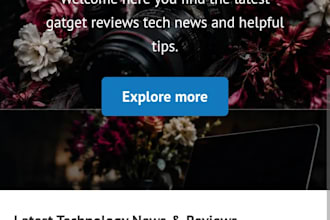 design a professional wordpress website on mobile