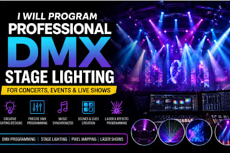 program professional dmx stage lighting for concert event and live shows rgb las