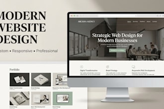 design and develop a modern website
