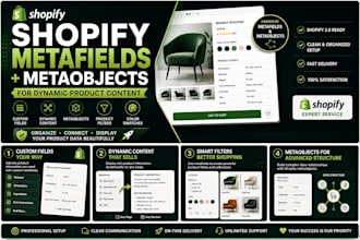 setup shopify metafields and metaobjects for dynamic product content