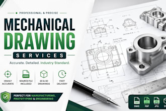 create 2d manufacturing and technical drawings in autocad