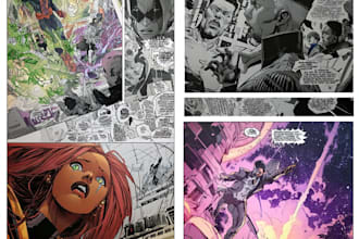 do draw comic strip, comic panel, manga book pages art