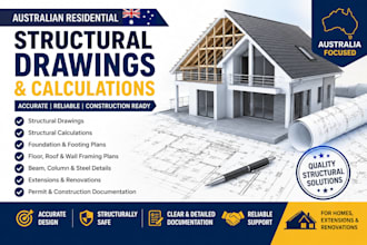 provide australian residential structural drawings and calculations