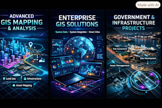 provide professional gis analysis, mapping  gis solutions