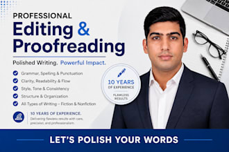 meticulously proofread and edit your english writing
