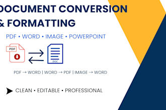 convert PDF to word, word to PDF, format documents and create PPT