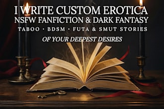 write nsfw fanfiction erotica smut dark romance bdsm taboo futa catfight stories