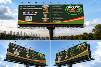 create professional billboard, hoarding, and outdoor signage design