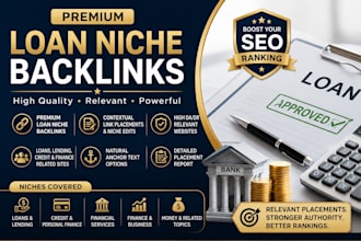 build premium loan niche backlinks