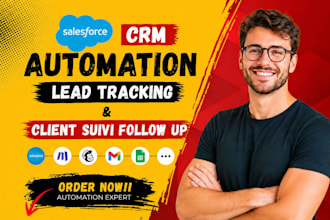 build salesforce crm automation, lead tracking and client suivi follow up