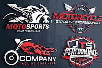 design motorcycle or bike sports logo