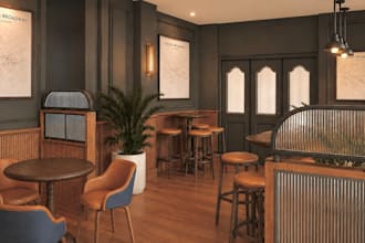 create a 3d model render of spaces