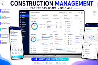 develop construction project management software and app