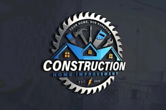 do modern professional repair, tradesman logo design