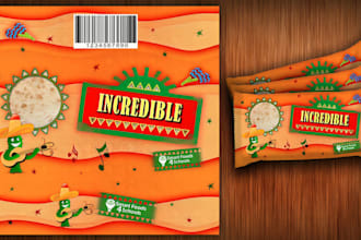 design custom food labels, product labels, sauce, supplement and bottle labels