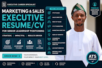 write a marketing and sales executive resume
