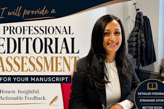 provide a professional editorial assessment for your manuscript