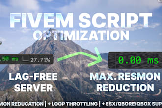 fix, optimize and reduce resmon for your fivem scripts