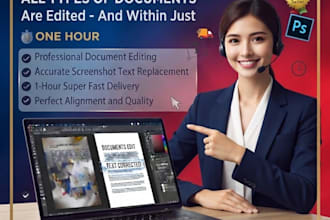 edit any document screenshot in photoshop in 1 hour