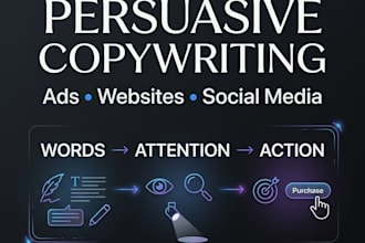 high converting copy for ads, websites or social media