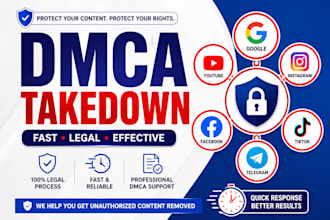 assistant with dmca takedown requests