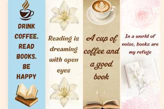 design custom printable bookmarks for you