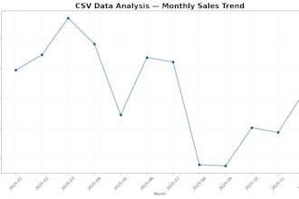 analyze your CSV data and create charts and visualizations
