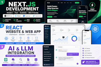 build a modern nextjs website with react and typescript