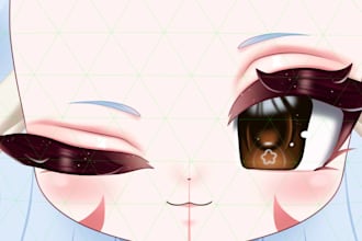 rig your vtuber model,  emotes or illustration